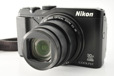 Near Mint-Nikon COOLPIX S9900 Black Compact Digital Camera English
