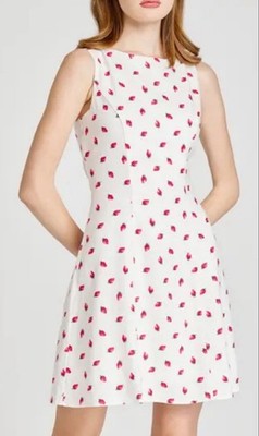 WAYF Strawberry Print Linen-Blend Fit & Flare Dress Size L NWOT | eBay WAYF Strawberry Print Linen-Blend Fit & Flare Dress Size L NWOT | eBay