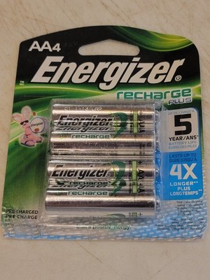 Energizer AA Recharge Power Plus 1.2V NiMH Rechargeable Battery (Pack of 4)