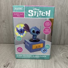 Stitch Glow-in-the-Dark Alarm Clock, LCD Backlit Screen, Glow-in-the-, Blue
