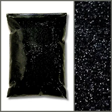 1 lb Intense Black .025" Metal Flake, Professional Large Cut Paint Additive 454g