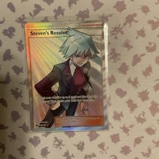 Steven's Resolve (Full Art) 165/168 Sm-Celestial Storm Holo