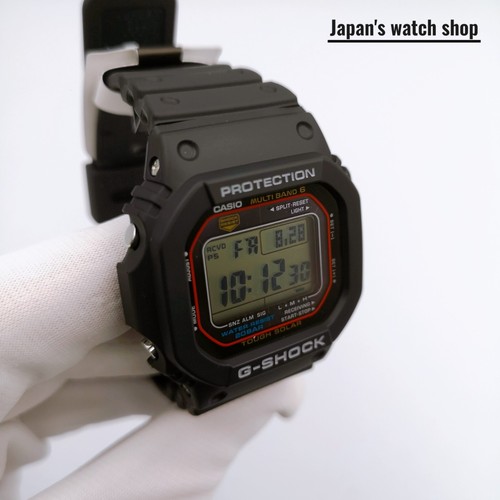 CASIO G-SHOCK GW-M5610U-1JF Black Red Waterproof Solar Men's Watch New in Box