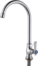 Single Hole Cold Water Faucet: Deck Mount Kitchen Cold Only - Brass Utility Outd