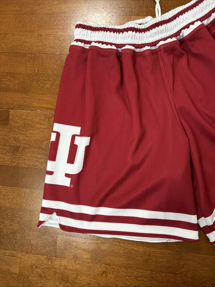 19nine 硬木历史篮球短裤男式中号红色印第安纳州印第安纳州印第安纳州 — 第 2/4 张图片