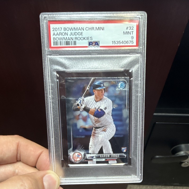 2017 Bowman Chrome Minis Aaron Judge New York Yankees #32 Chrome (RC) PSA 9
