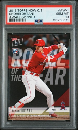 2018 Topps Now AW-1 Shohei Ohtani