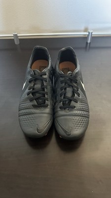 Nike CTR360 Kanga-Lite Black Orange Plastic Soccer Cleats Lace Up Low Top