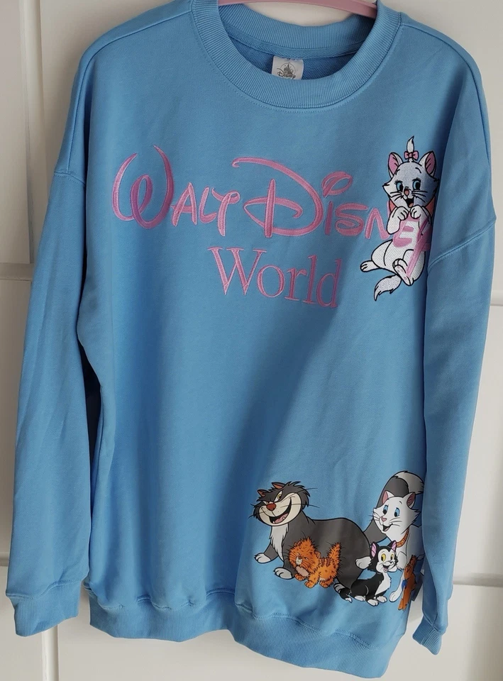 XL - 2025 Walt Disney Cats Marie Cheshire Lucifer Pullover Sudadera Aristocats Foto 2 de 4