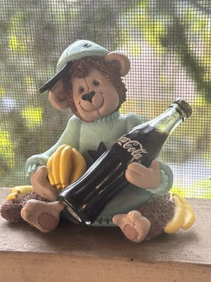 2000 Coca Cola Bottle Buddies Monkey Figurine I'm Bananas Over You''Sorry no box