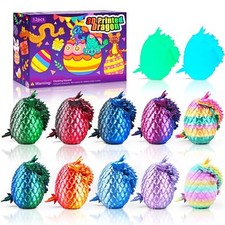 12PCS 3D Printed Dragon Eggs with Dragon Inside, Cool Stuff Christmas Series A