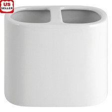 Ceramic Toothbrush Holder Durable Glossy Finish Personal Items Storage New