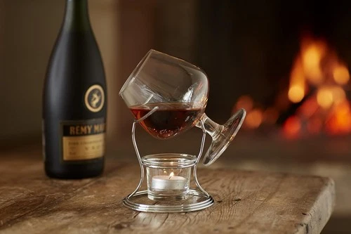 BarCraft Brandy Glass and Warmer Gift Set, 350ml Glass, Tea Light Holder and ... - Picture 3 of 7