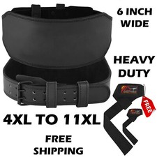 6"AUSTODEX Weight Lifting Belt Back Support Fitness Gym Training Bodybuilding