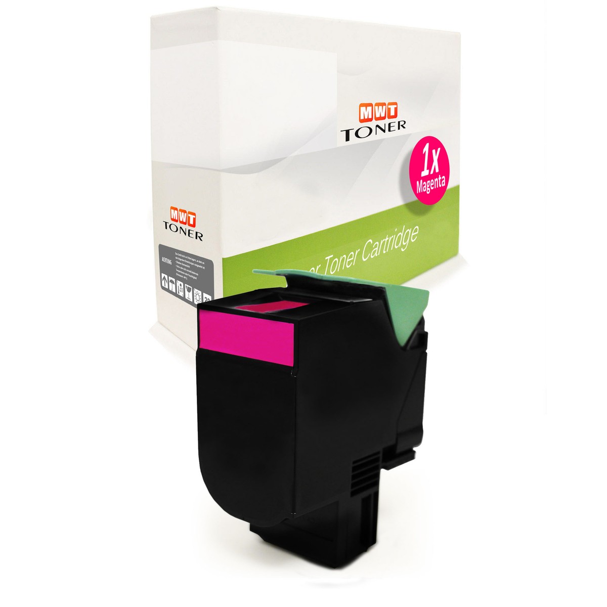 Toner Magenta Lexmark Toner Magenta Compatibile Per Lexmark CX410de CX510de - Cartuccia XL Alternativa, Nuovo Originale Cartuccia Magenta PR7442664 - Foto 4