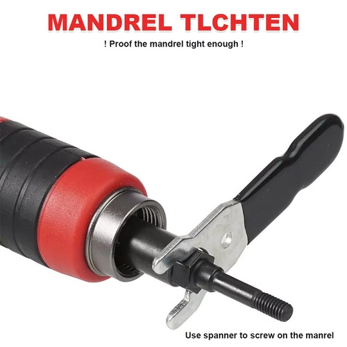 Electric Drill Rivet Rivnut Nut Gun Adapter Insert Adaptor Tool Kit Set M3-M10 - Picture 8 of 12