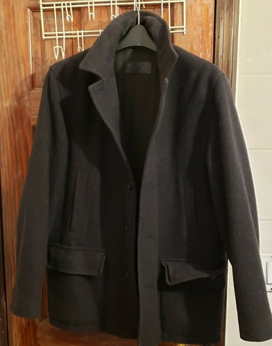 Alfani Black Wool Coat Men's Size S | eBay