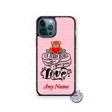 Funda protectora de teléfono con diseño de oso de peluche para iPhone Samsung regalo