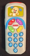 Fisher Price Laugh and Learn Blue Puppy Remote Control Numbers ABCs Colors Songs