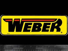 WEBER Clutches Flywheels Cams - Original Vintage 70's Racing Decal/Sticker LG