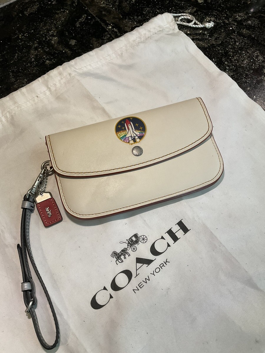 🚀Coach 1941 Embossed NASA Space Rexy Clutch Wristlet 10850 RARE