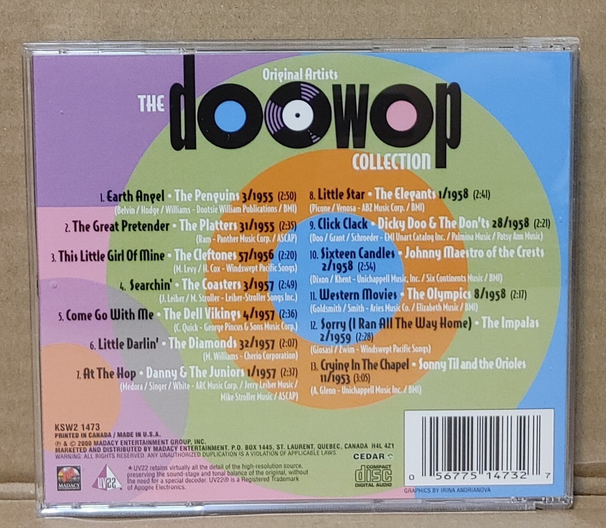 Doo Wop Collection [Box] by Various Artists (CD, 2000, 3 Discs