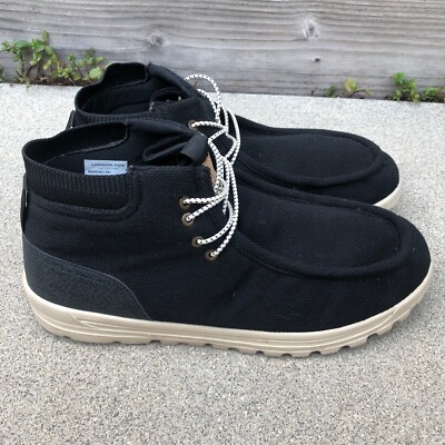 LONDON FOG Mason Wallaby Boots Shoes 12 M Men's Black Lace Up Sneakers 