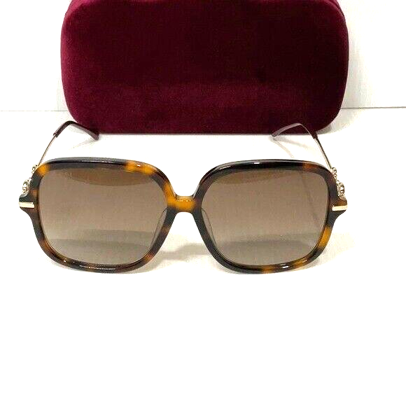 Woman’s Gucci sunglasses gg0884sa brown lenses gold square frame Gucci Sunglasses Women main image 4