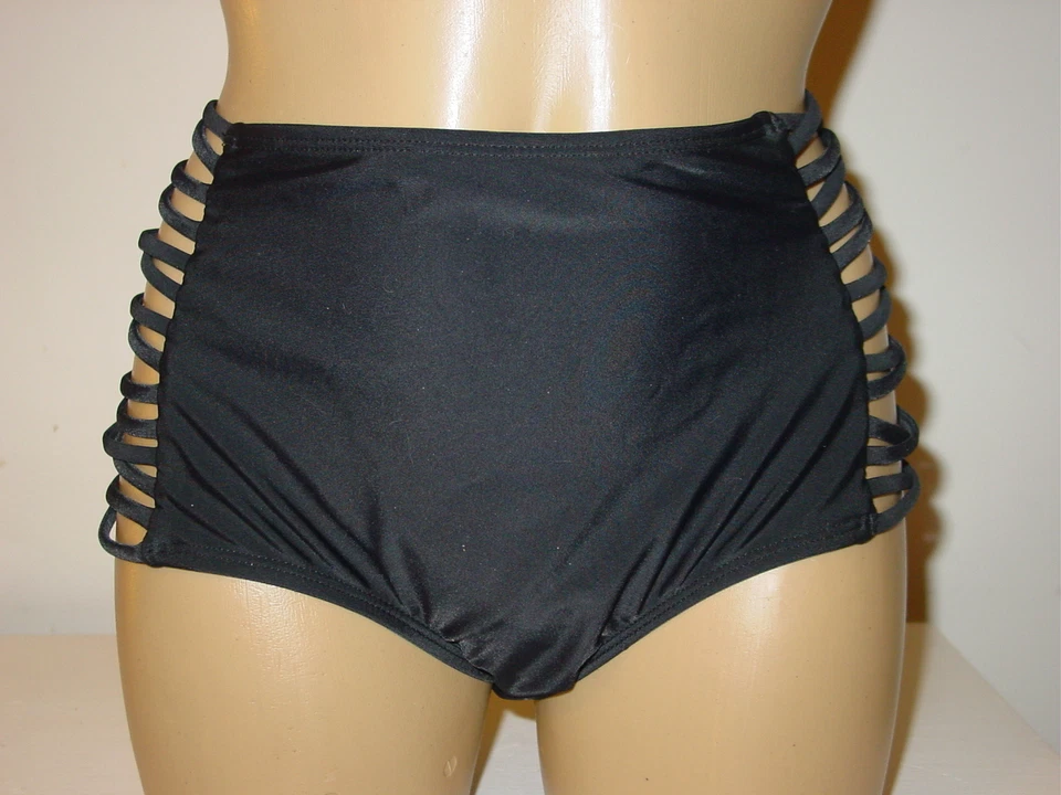 Bikini Express Aerie Negro con Tirantes Espalda Cintura Alta 2 piezas Traje de Baño PushUp-L/XL NUEVO Foto 4 de 4