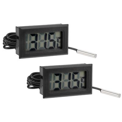 2Stk. Digital Thermometer -50 bis 110 Grad 10K mit 1m NTC Temperatursondenkabel