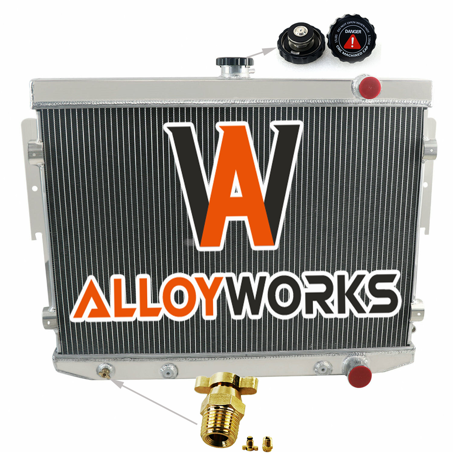 4 Row Radiator For 1973-1978 Dodge Charger Mopar 440 Big Block 7.2L-V8 US