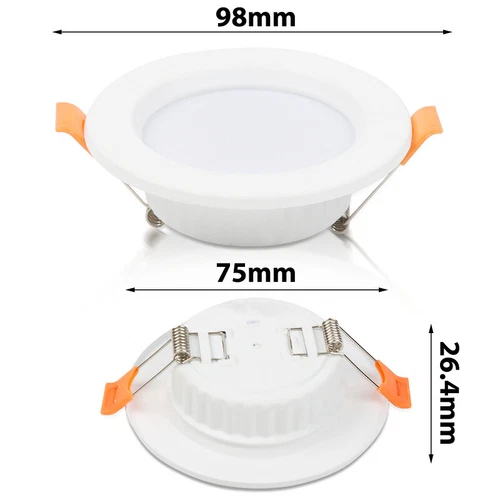 20x LED Einbaustrahler Decken-Spots Innenbeleuchtung Einbaurahmen 5W - Bild 3 von 13
