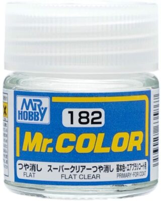 Mr. Hobby C182 Mr. Color Flat Clear Lacquer Paint 10ml - US