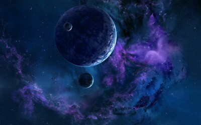 Galaxie Planeten Natur Erde Nacht 3D Wandsticker Poster Aufkleber Wandbilder Zimmer Z203