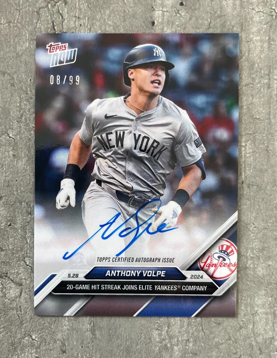 2024 Topps Now Anthony Volpe Auto /99 | eBay