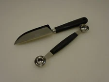 Fruit Decorating Combo VCut Knife France 45 deg Inox Steel Deglon & Melon Baller