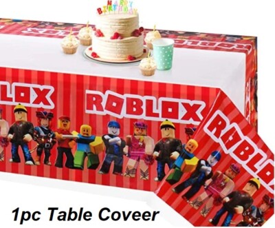 Kit Décoration Fête Roblox - Style 1 - Multicolore - Pour Anniversaire Enfant 5-12 Ans