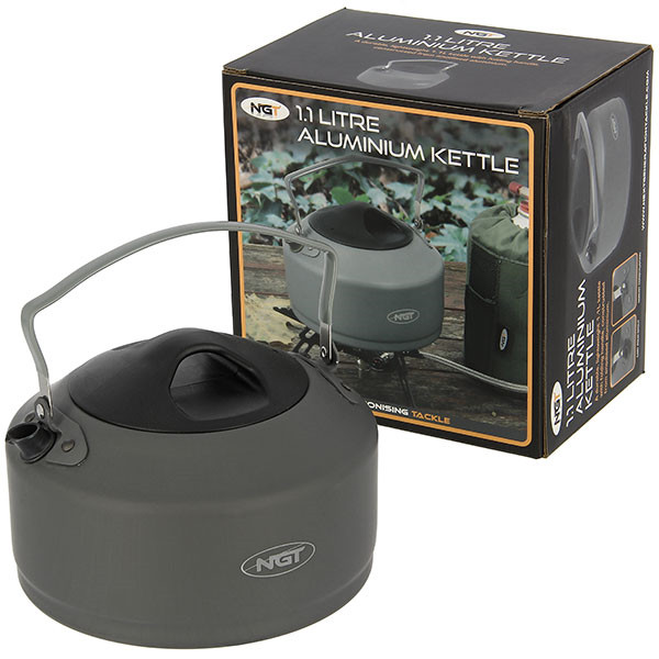 NGT Aluminium Outdoor Kettle - 1.1 litre Gun Metal - Image 3