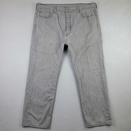 Levis 562 Jeans Mens 42x32 Gray Button Fly 100% Cotton Relaxed Fit Loose |  eBay