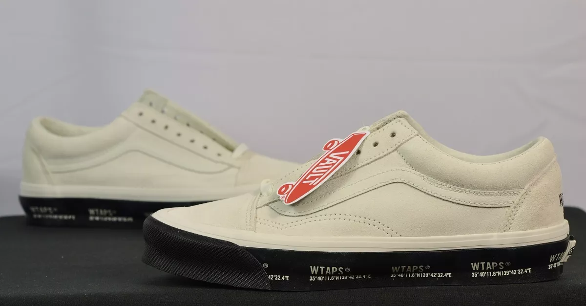 Vans x WTAPS OG Old Skool LX GPS White Black VN0A4P3X20F NEW Men's 8.5  Sneakers