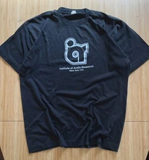 Vintage Institute of Audio Research Shirt New York City 80's XL Black