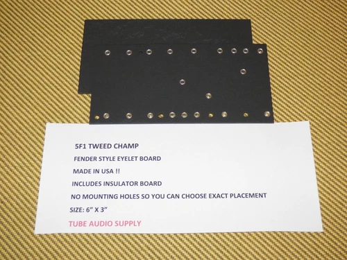  5F1 5E1 FENDER TWEED CHAMP EYELET FIBERBOARD MADE IN USA