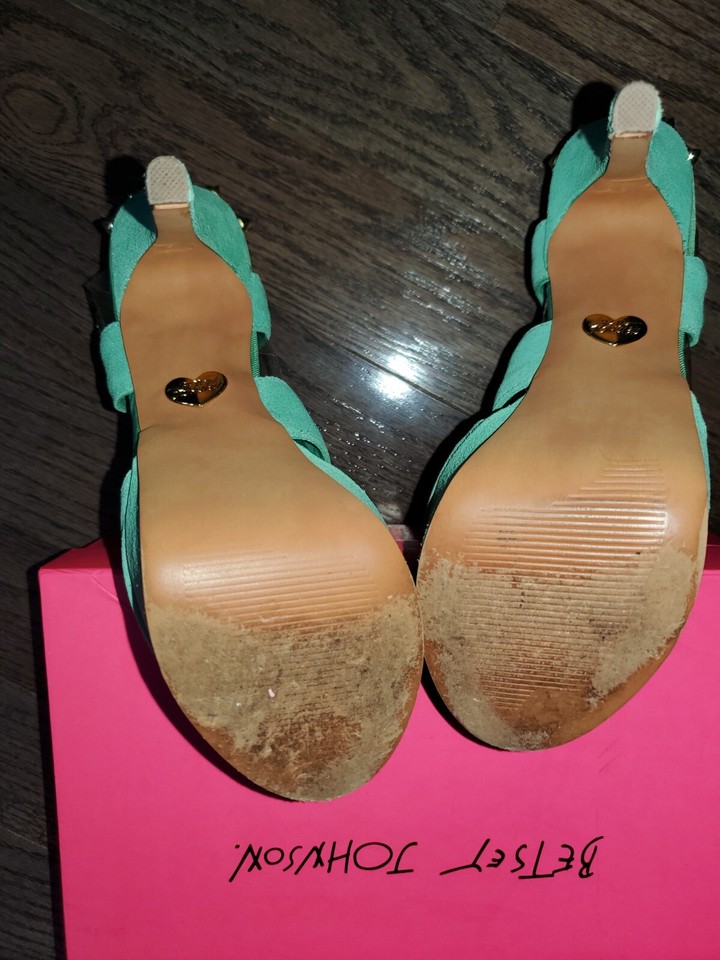 Betsey Johnson mint green 6 inch platform heels - Womens US size 9.5 | eBay