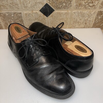 Johnston & Murphy Men 11 M Tabor Plain Toe Oxfords Shoes Black