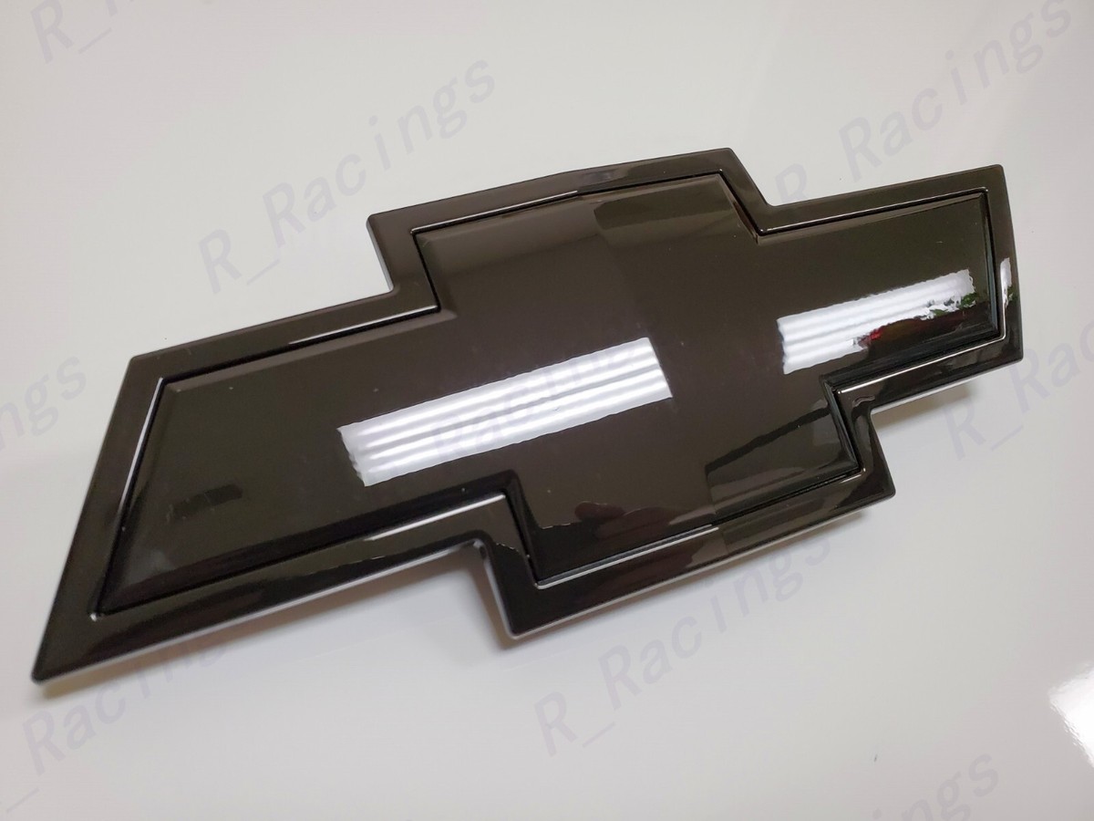 Front Bowtie Emblem Gold Black 2007-13 Silverado 1500 & 2007-2010 - Foto 11
