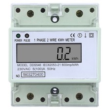 New Single Phase Energy Meter High Accuracy LCD Electric Power Consumption Meter