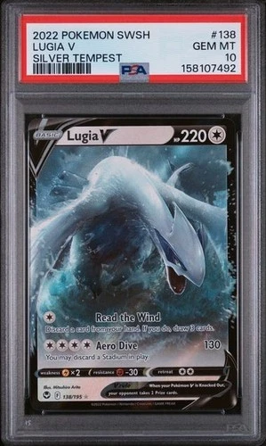 2022 LUGIA V SWORD & SHIELD SILVER TEMPEST #138 POKEMON PSA 10 GEM MINT