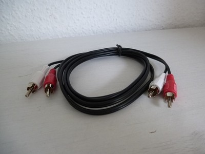 2 Cinch Stecker auf 2 Cinch Stecker RCA Kabel Hifi Cinch Audio Kabel 1,5meter