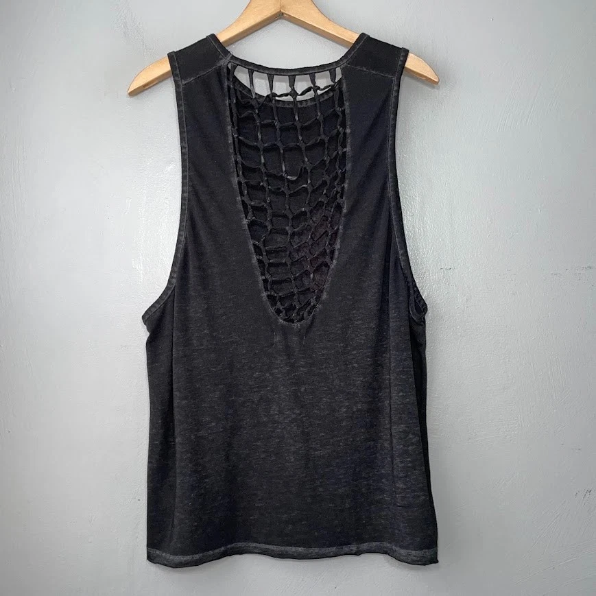 Top Calavera Rosa Talla Grande Negro Tejido Caprichoso Oscuro Romántico Punk Emo Grunge Foto 3 de 4