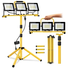 21000 Lumen Work Lights with Stand, 3 Adjustable Heads Work Lights, with Adju...